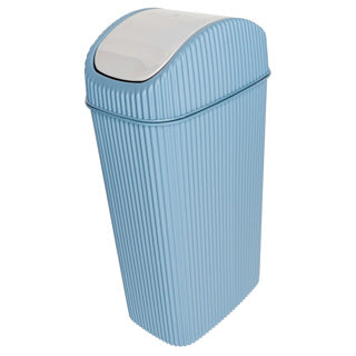 No brand tafelafvalbak alythia met zwaaideksel 4 liter blauw | 3 stuks