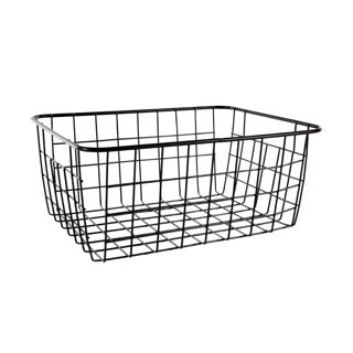 No brand draadmand 24x18x10cm mat zwart | 6 stuks