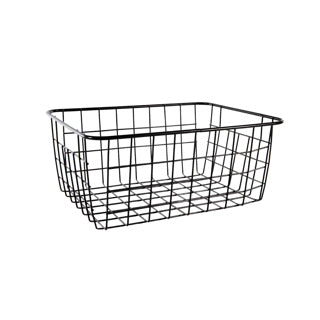 No brand draadmand 20x15,5x8cm mat zwart | 6 stuks
