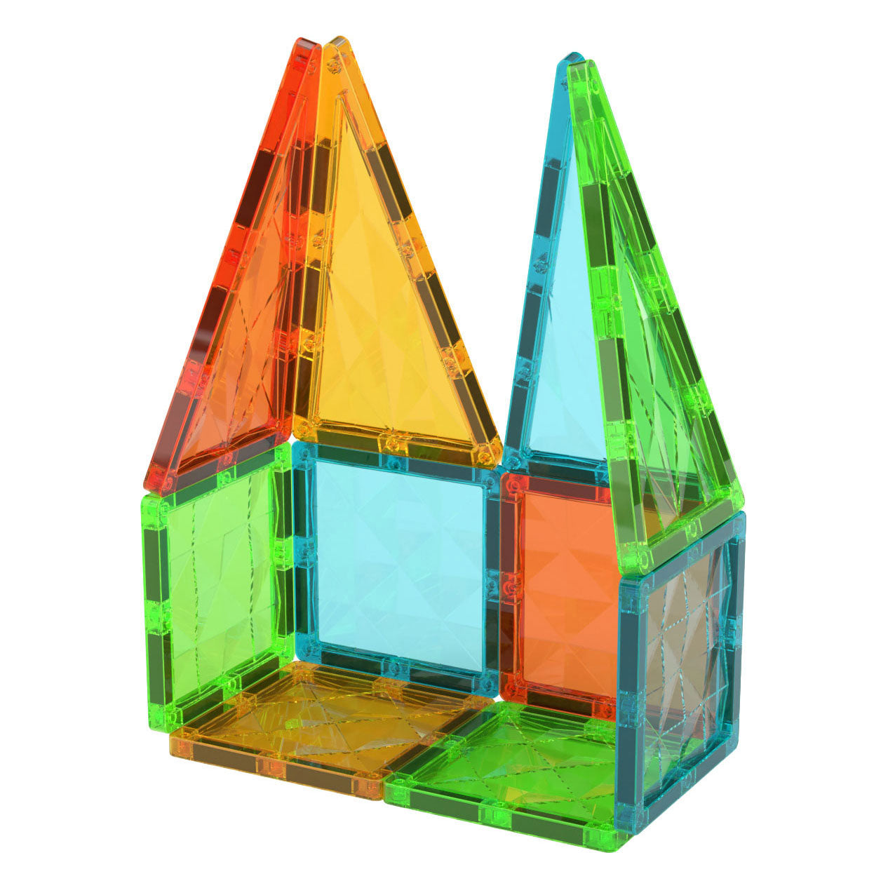Oku geomag magnetische tegels edelstenen 16 delig