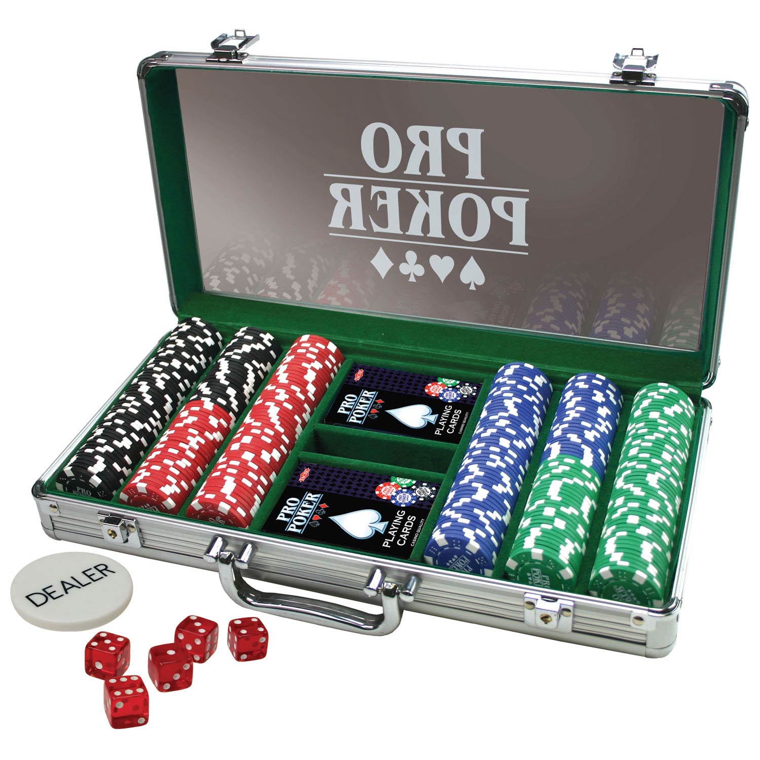 Tactische Pokerkoffer, 300 chips