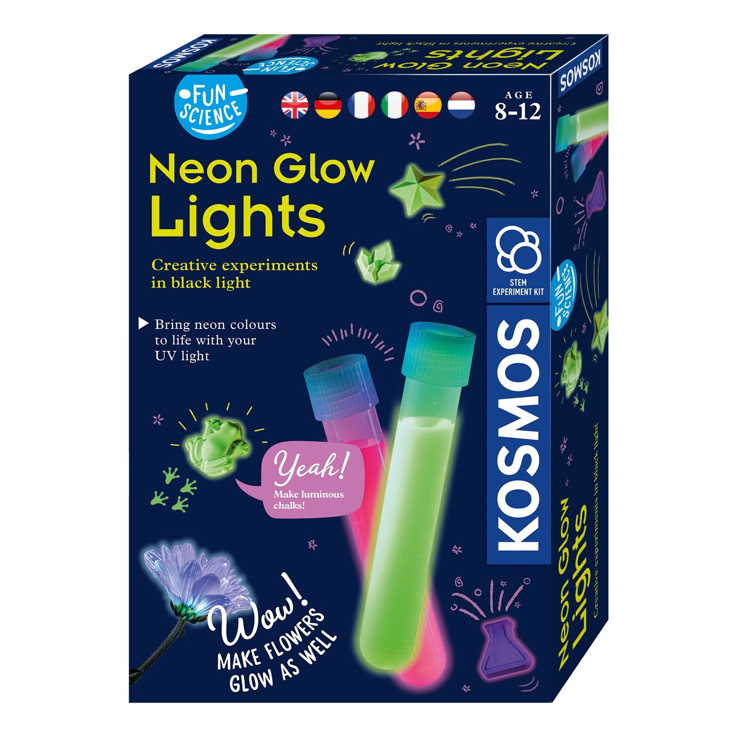 Kosmos neon glow experimenten