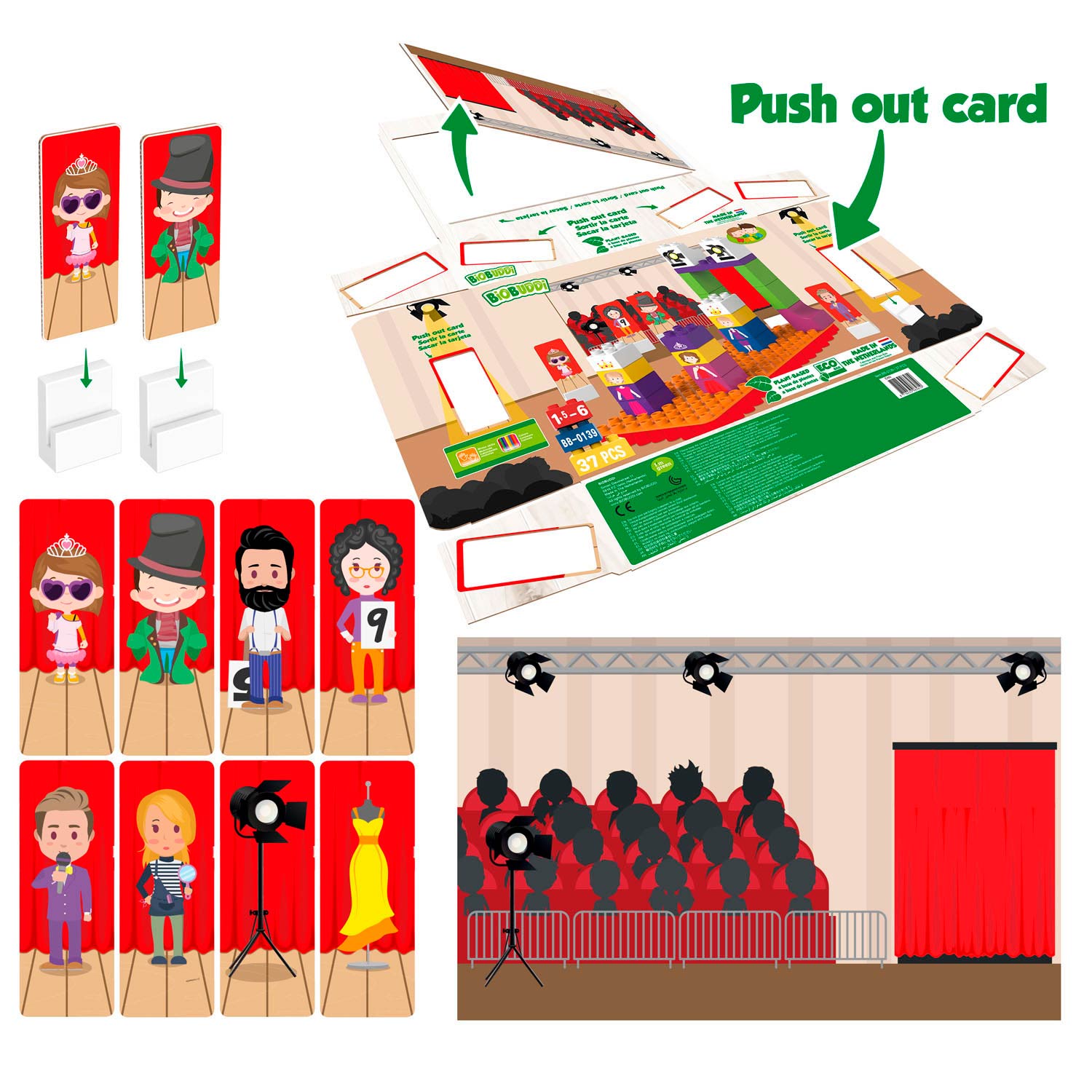 Biobuddi bouwset catwalk, 37dlg.