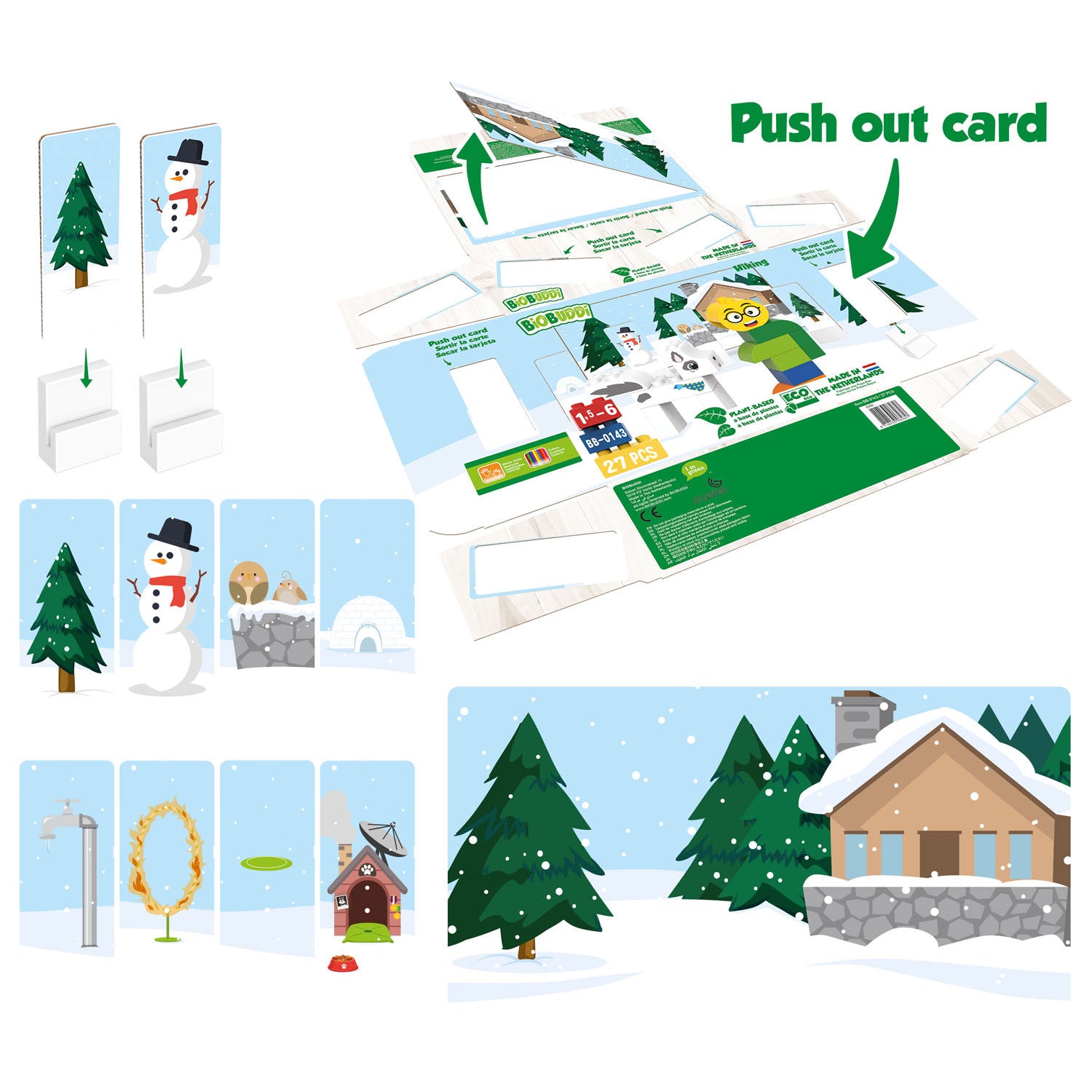 Biobuddi bouwset wandelen, 27dlg.