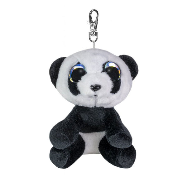 Lumo Stars Plush Keychain Panda Pan - stuffed animal 8.5 cm black white.