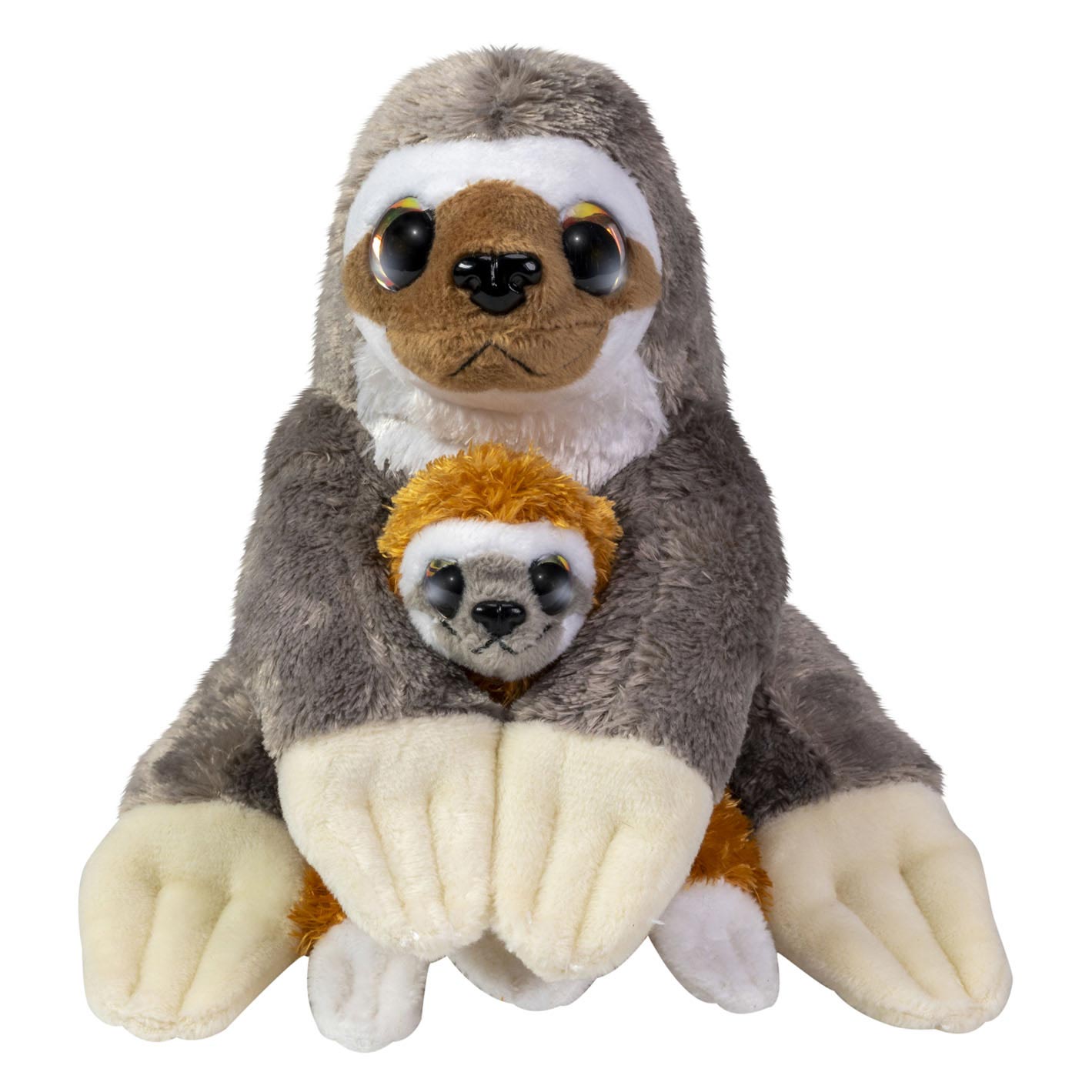 Lumo Stars Knuffel Luiaard Karamel en Koffie, 24cm
