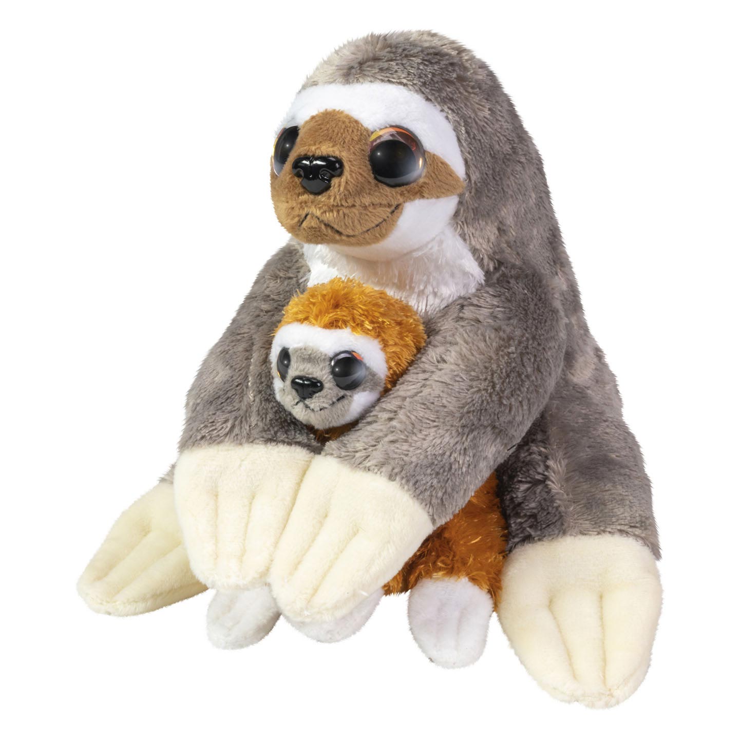 Lumo Stars Knuffel Luiaard Karamel en Koffie, 24cm