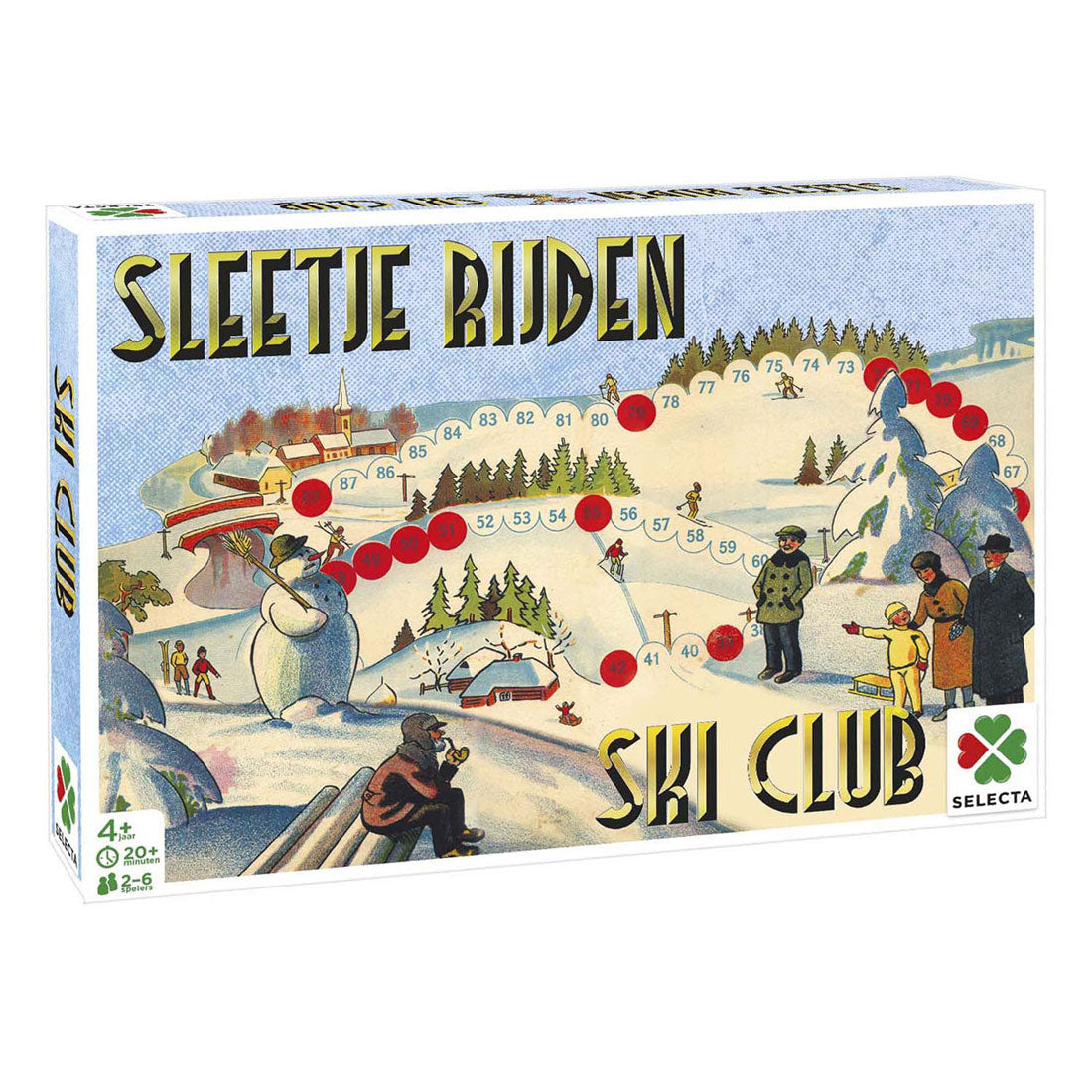 Selecta bordspel spellen van toen - sleetje rijden skiclub