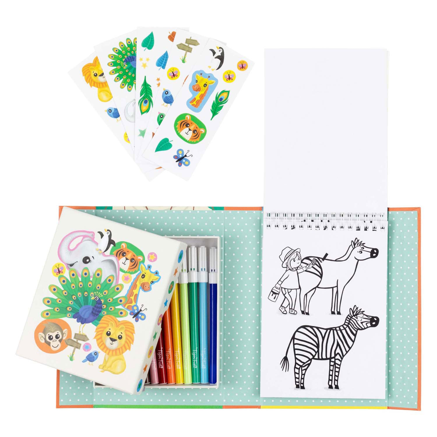 Selecteer een kleurset - dierentuin