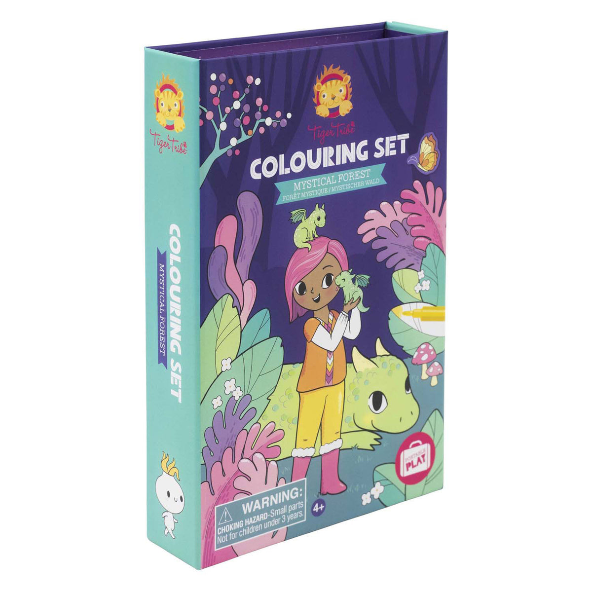 Tiger tribe | kleur- en stickerset mystiek bos