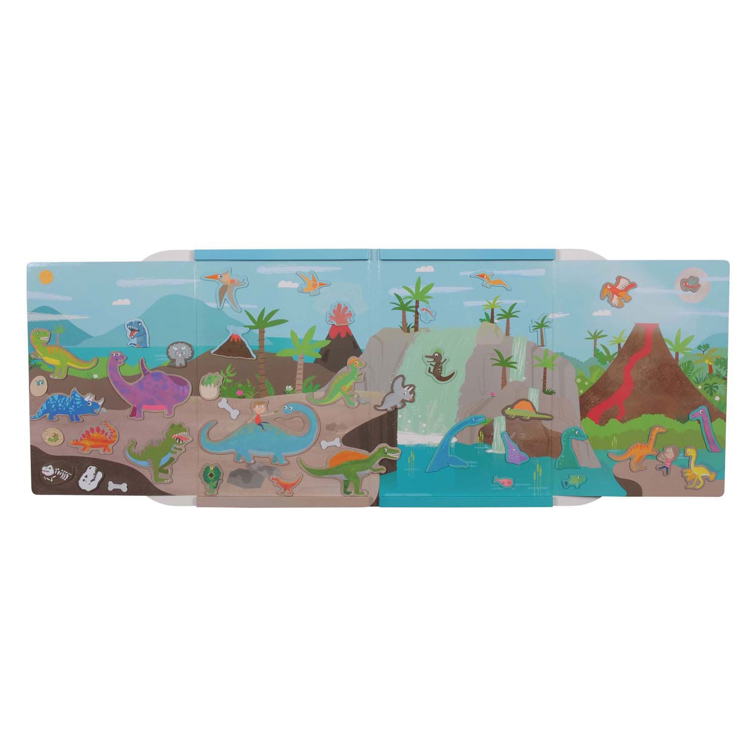 Tiger tribe magna carry - dinosaurus magneetboek