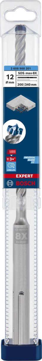 Bosch expert sds max-8x hamerboor 12 x 200 x 340 mm