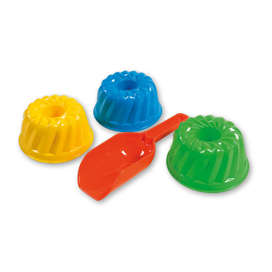 Andronischep met 3 zandvormen