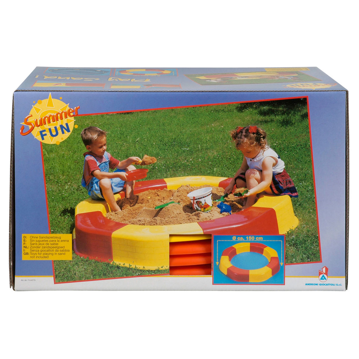 Androni sandbox ring with cover