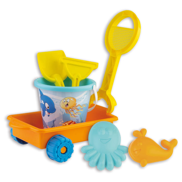 Androni Wagon with Underwater World Bucket Set, 6pcs.