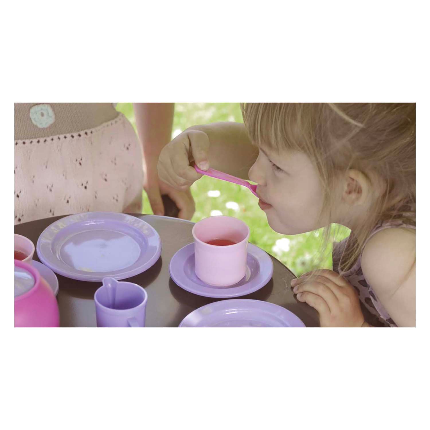 Dantoy koffieset roze, lila 17dlg.