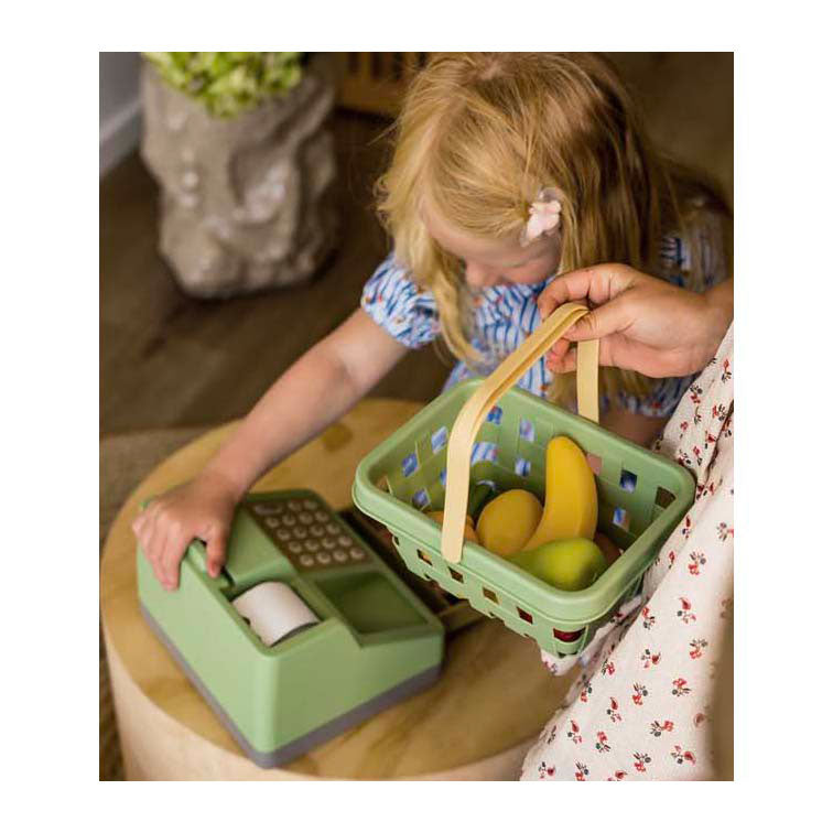 Dantoy kassa met winkelmandje en accessoires