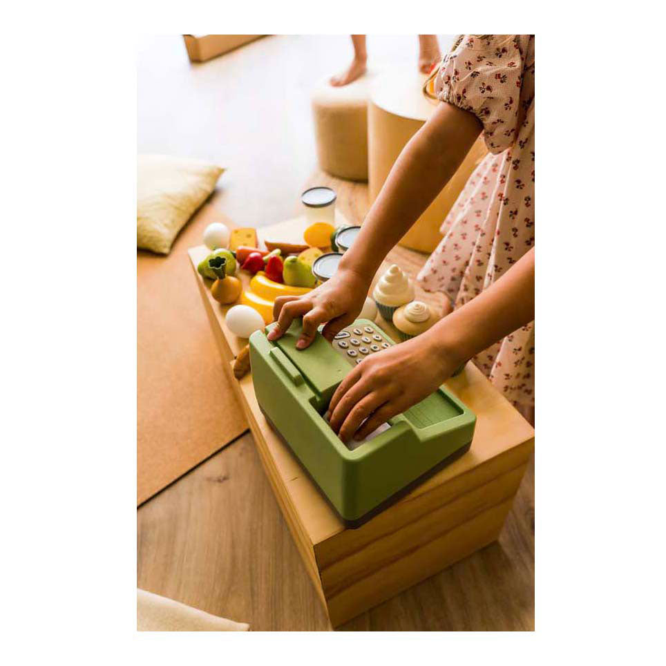 Dantoy kassa met winkelmandje en accessoires