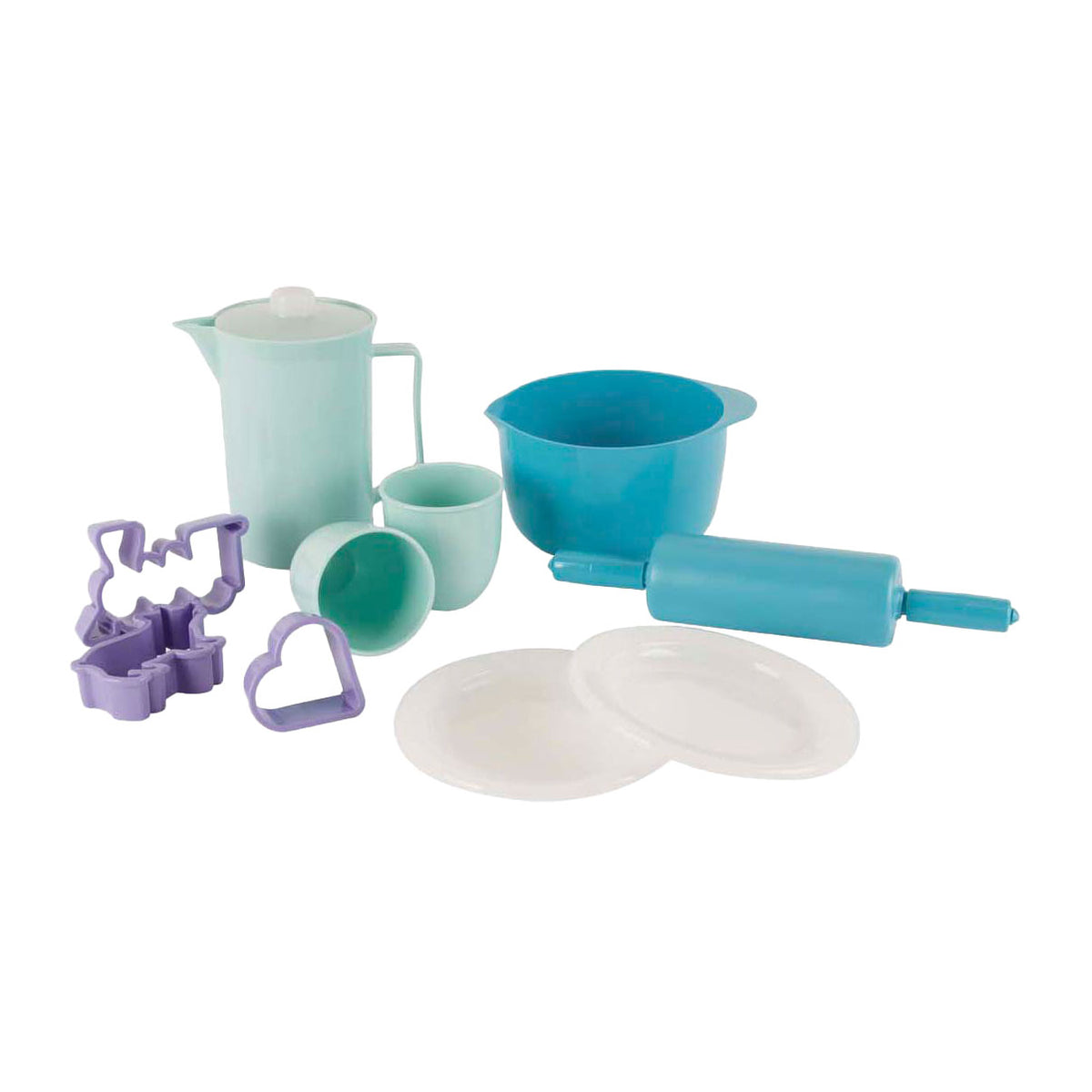 Dantoy koffie en bakset - kleurrijk speelgoed keukenset voor kinderen.