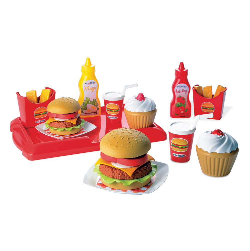 Ecoiffier 100% chef hamburgerset - 25dlg.