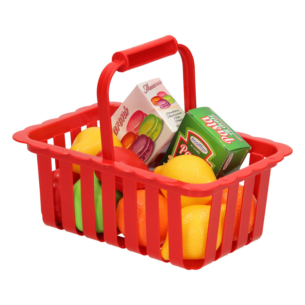 Ecoffier ecoiffier speelgoed winkelmandje met accessoires - rollenspel.