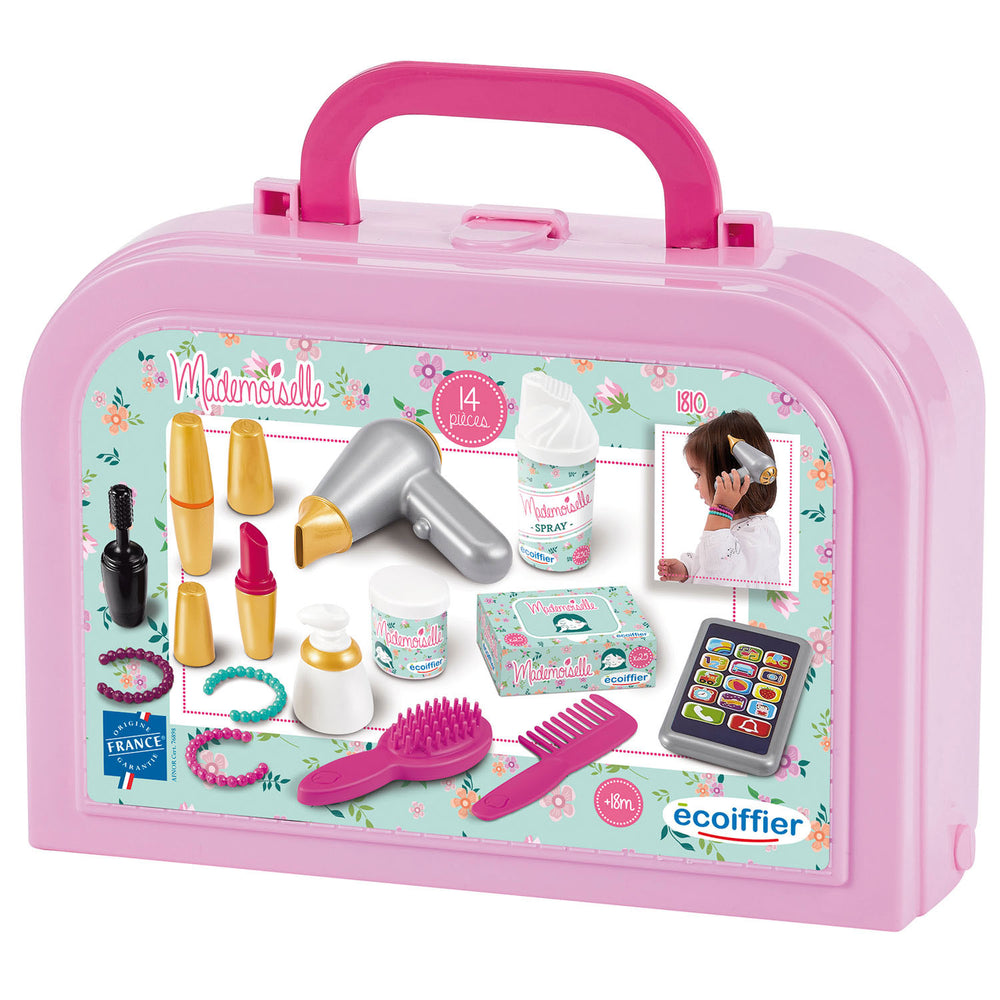 Ecoiffier Mademoiselle Schoonheidskoffer, 14dlg.
