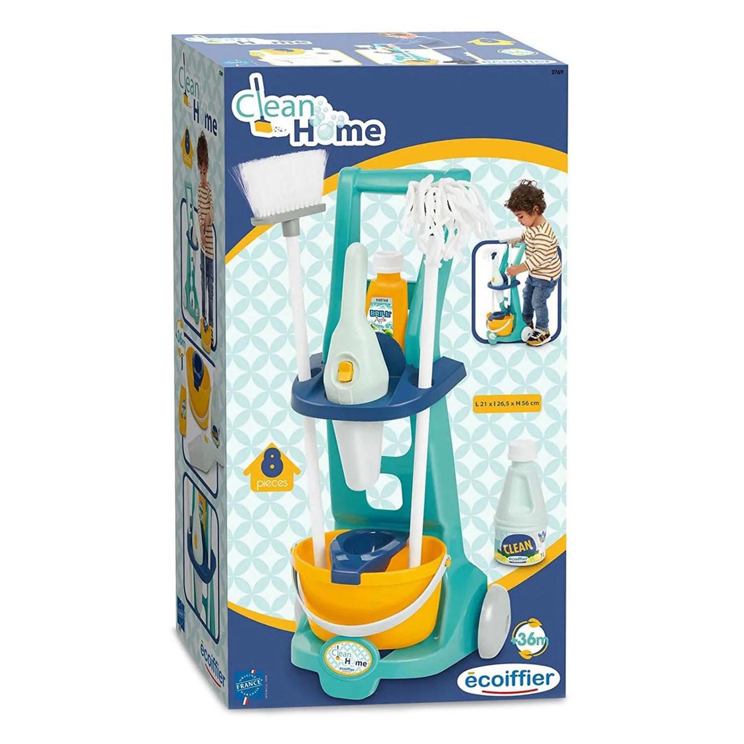 Ecoiffier Clean Home Schoonmaakwagen