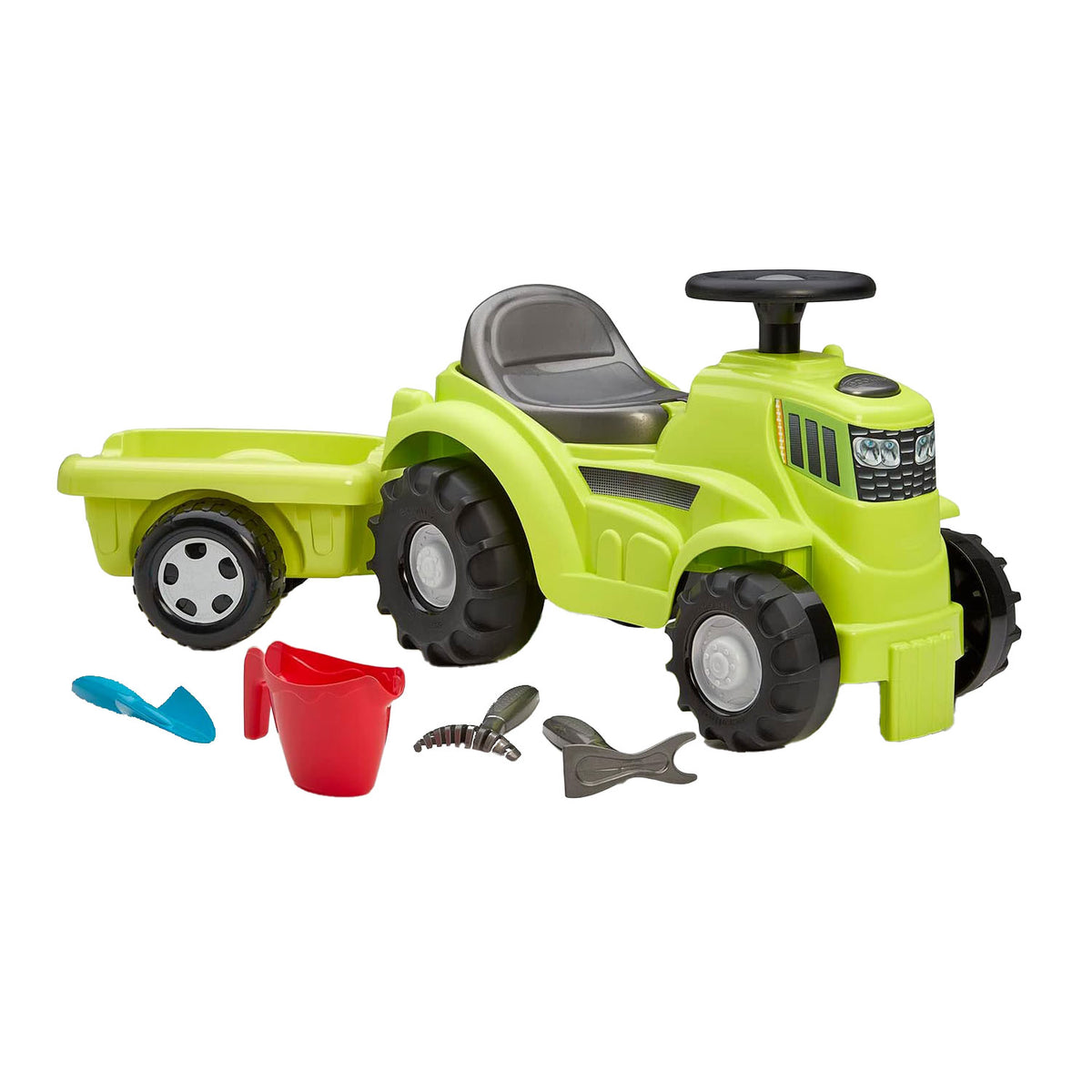 Ecoiffier tractor with trailer