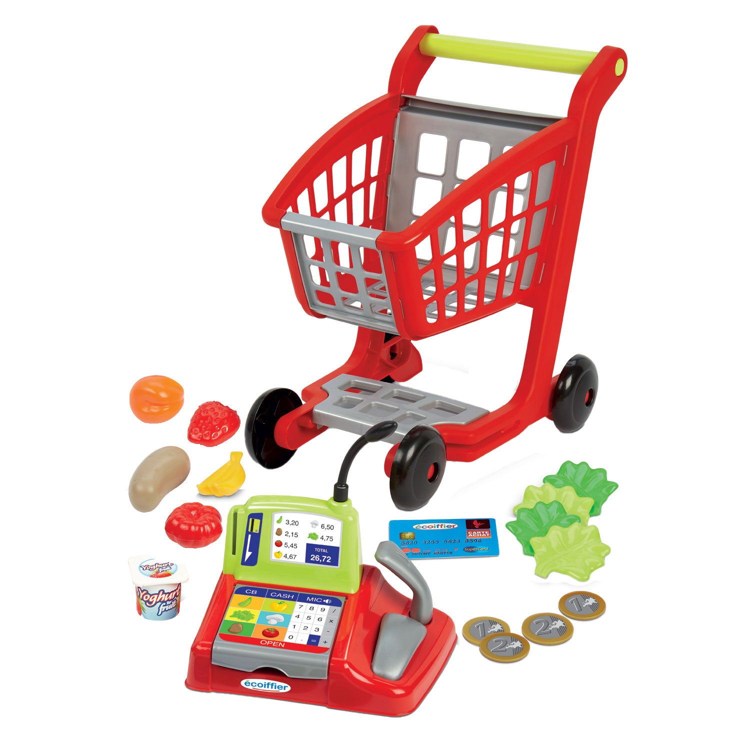 Ecoiffier 100% Boodschappen Kassa