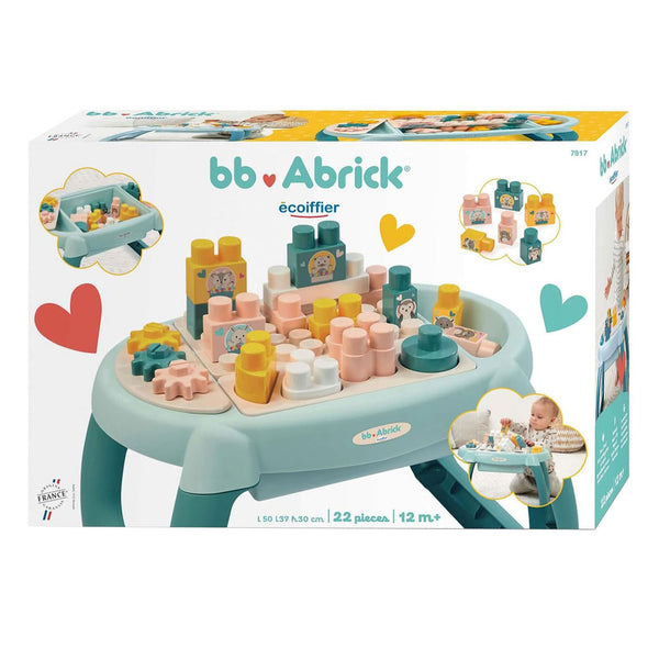 Abrick ecoiffier bb eerste activiteitentafel met blokken