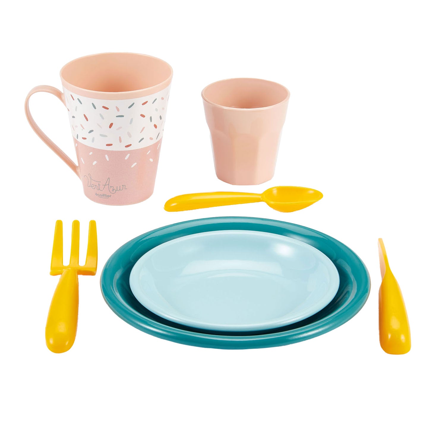 Ecoiffier picknick speelset met ingrediënten picknickmand, 32dlg.