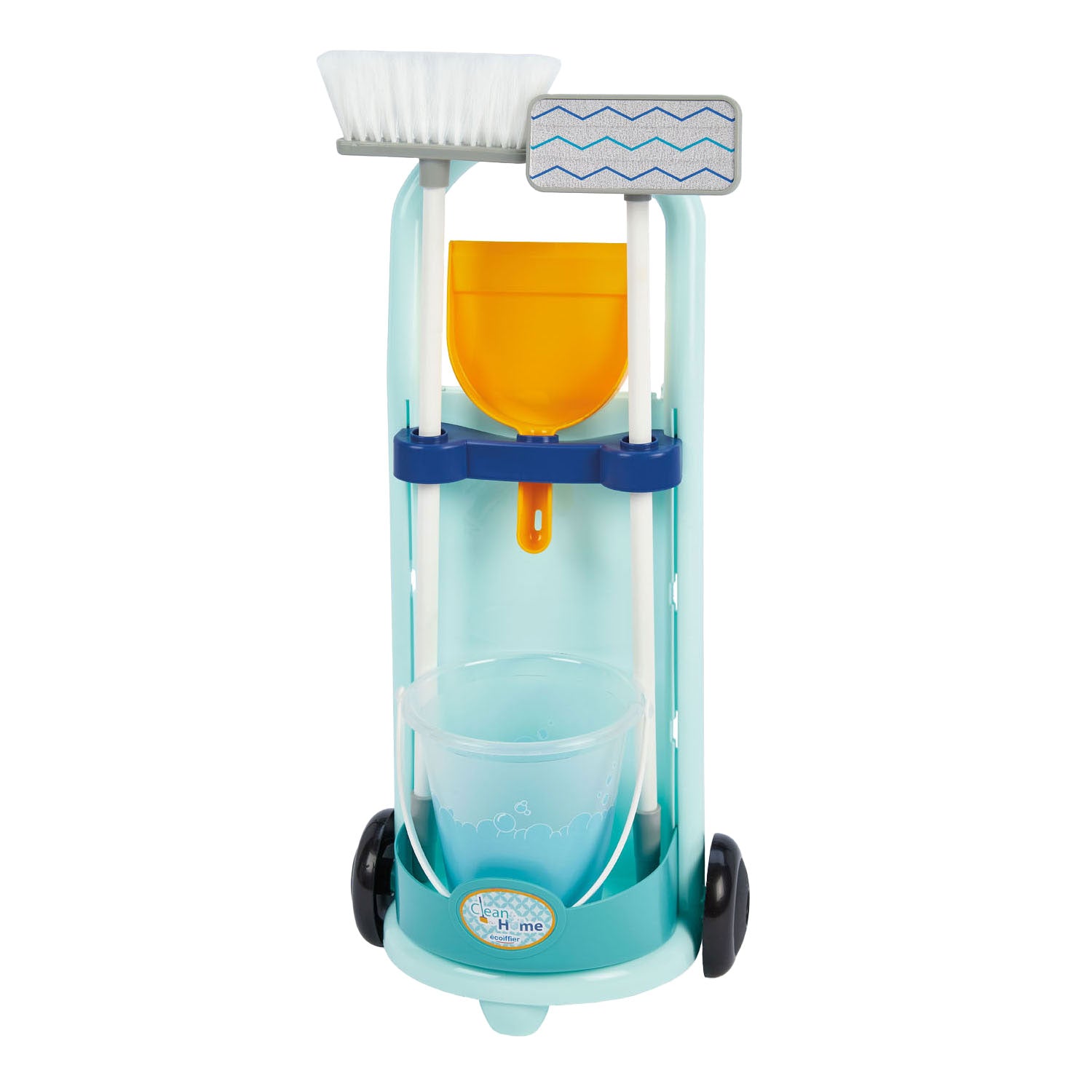 Écoiffier ecoiffier schoonmaak trolley blauw - 5dlg.