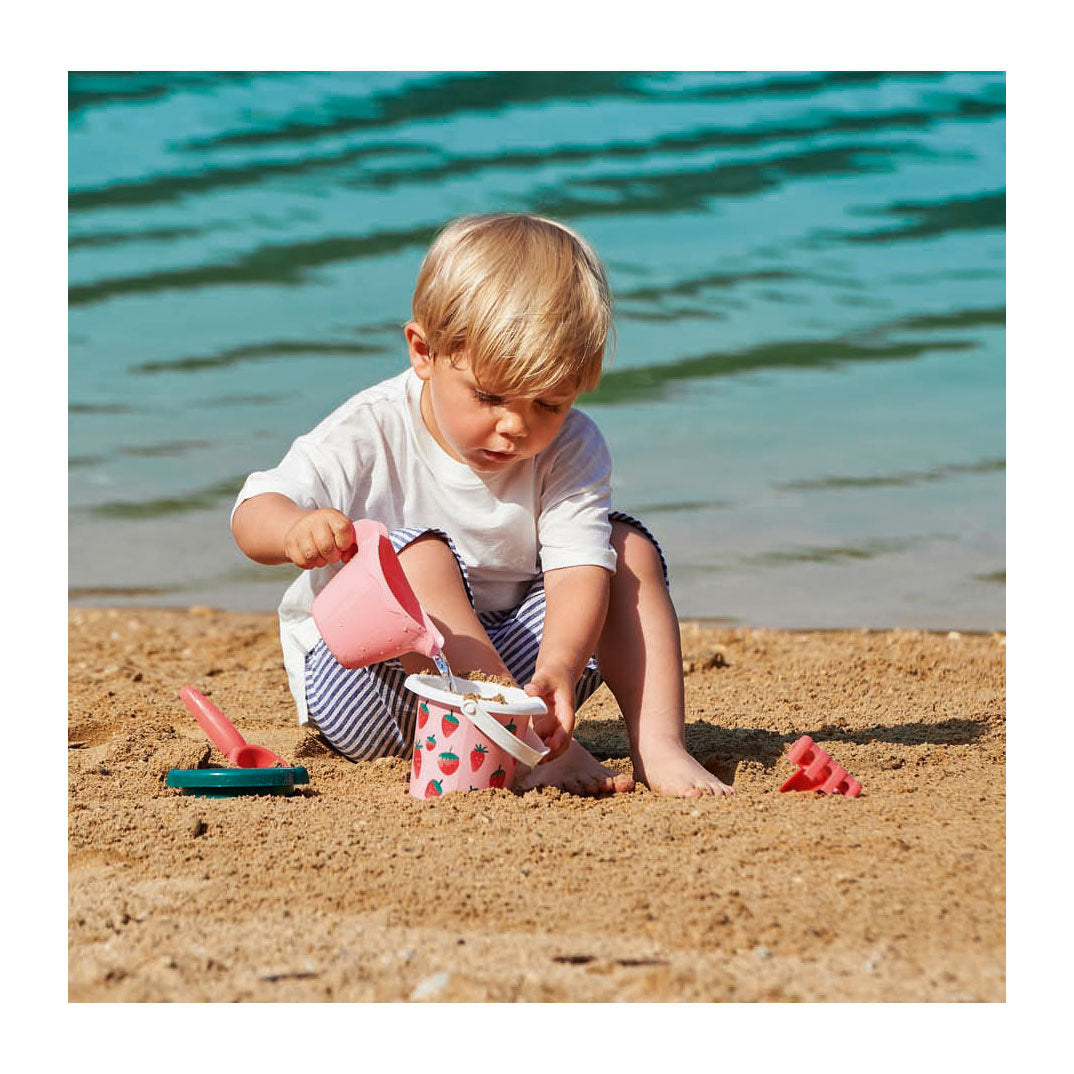 Ecoiffier strandset aardbei, 4dlg.