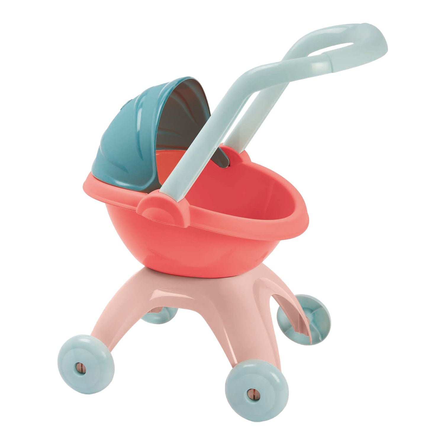 Ecoiffier poppenwagen pastel
