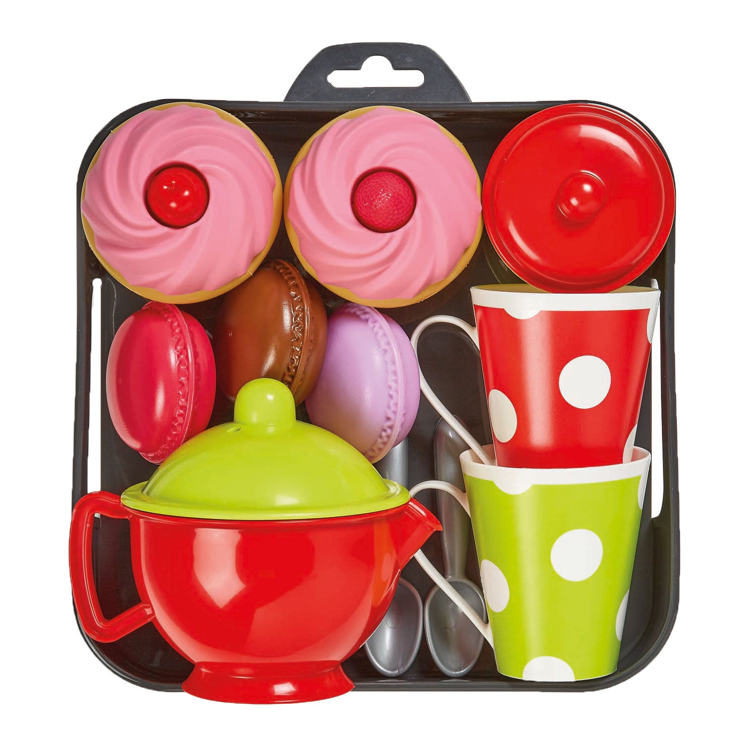 Ecoiffier 100 chef cupcakes op dienlad speelset, 12dlg.