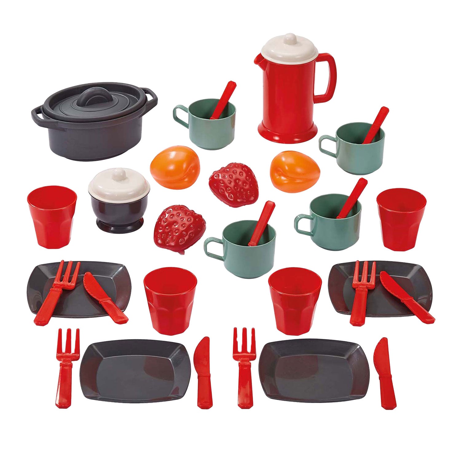 Écoiffier ecoiffier 100% chef eetset met speeleten - 34dlg.