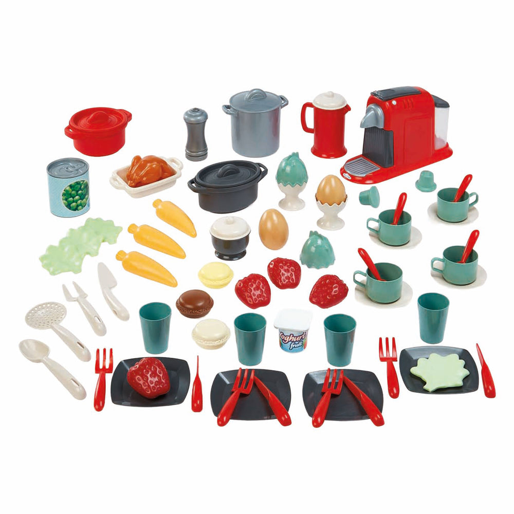 Ecoiffier 100% chef servies in opbergbox - 70dlg.