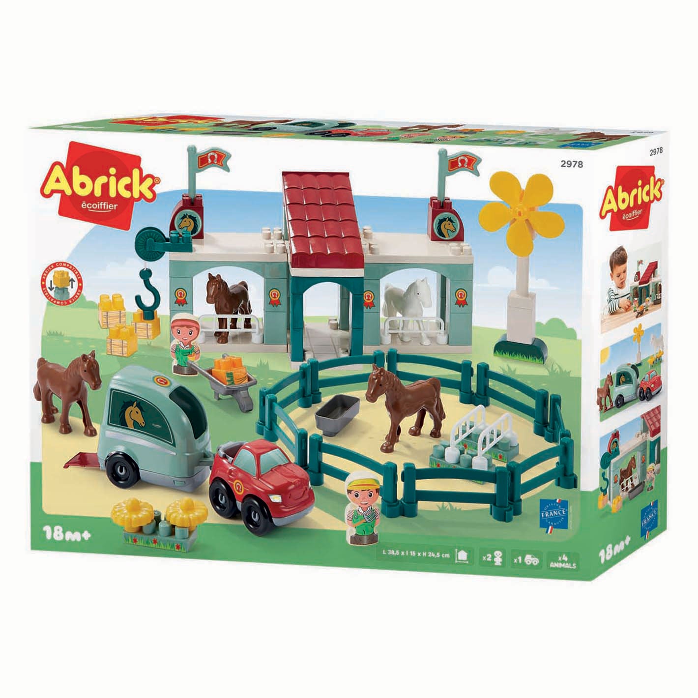 Ecoiffier abrick paardenrenbaan - 60dlg.