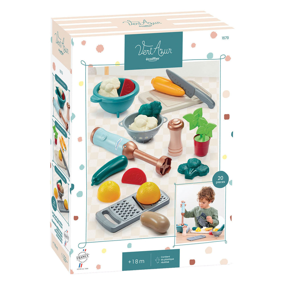 Ecoiffier vert azur soep maken set - 20dlg.
