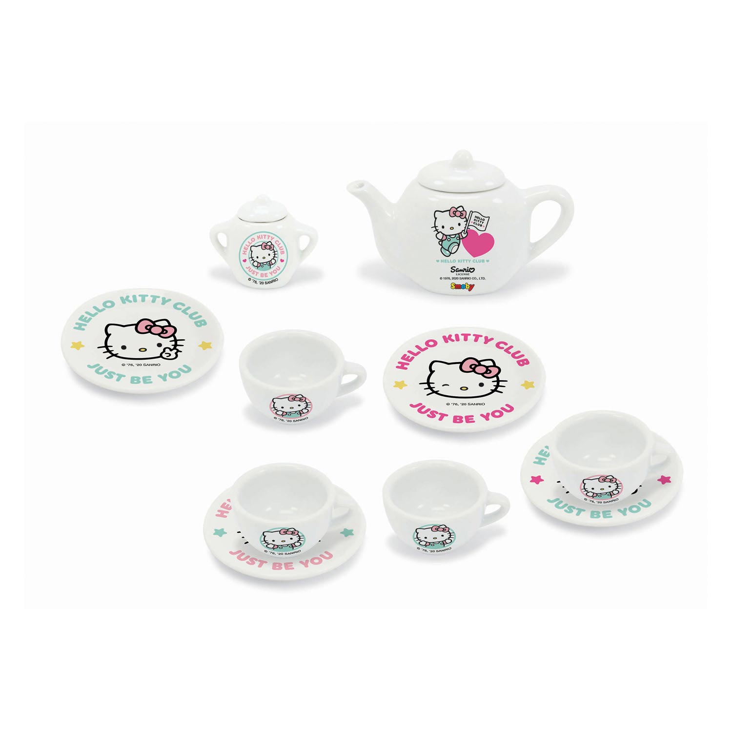 Smoby Hello Kitty Porseleinen Theeset, 12dlg.