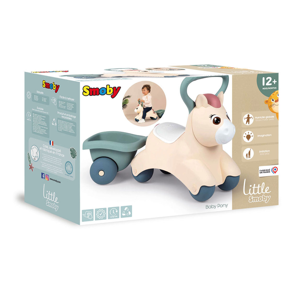 Kleine Smoby Baby Pony Loopauto