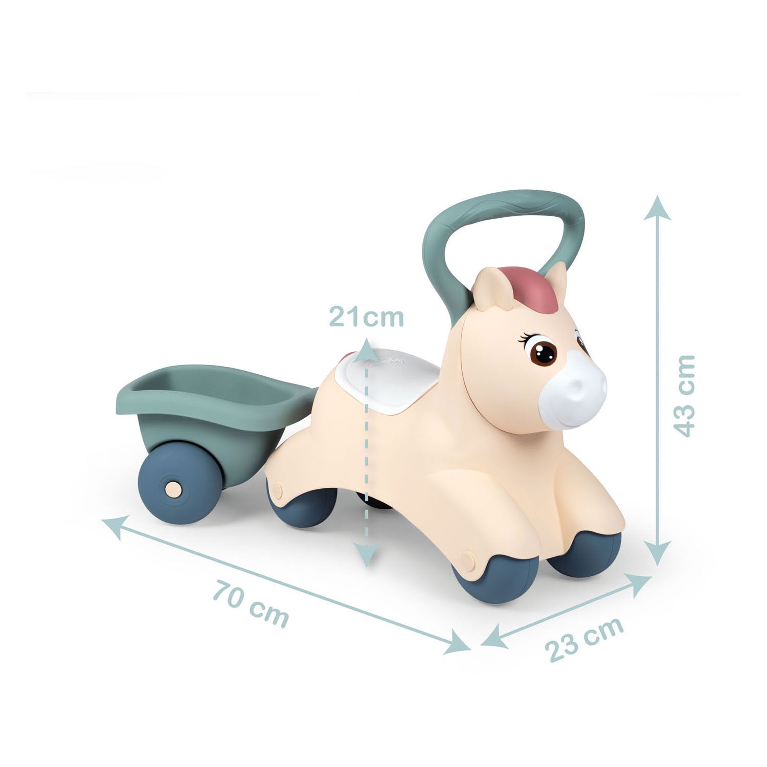 Kleine Smoby Baby Pony Loopauto
