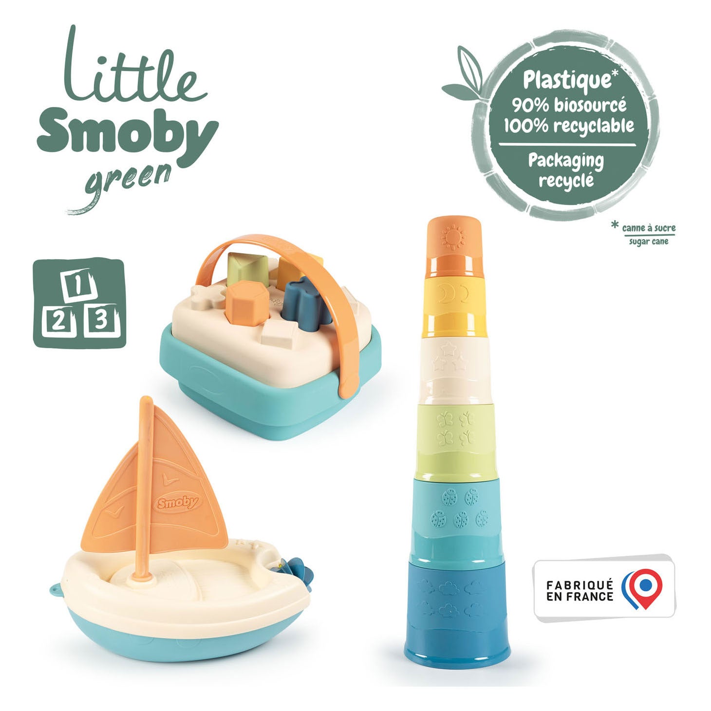 Little Smoby Groen - Bad en Baby Speelset, 3dlg.