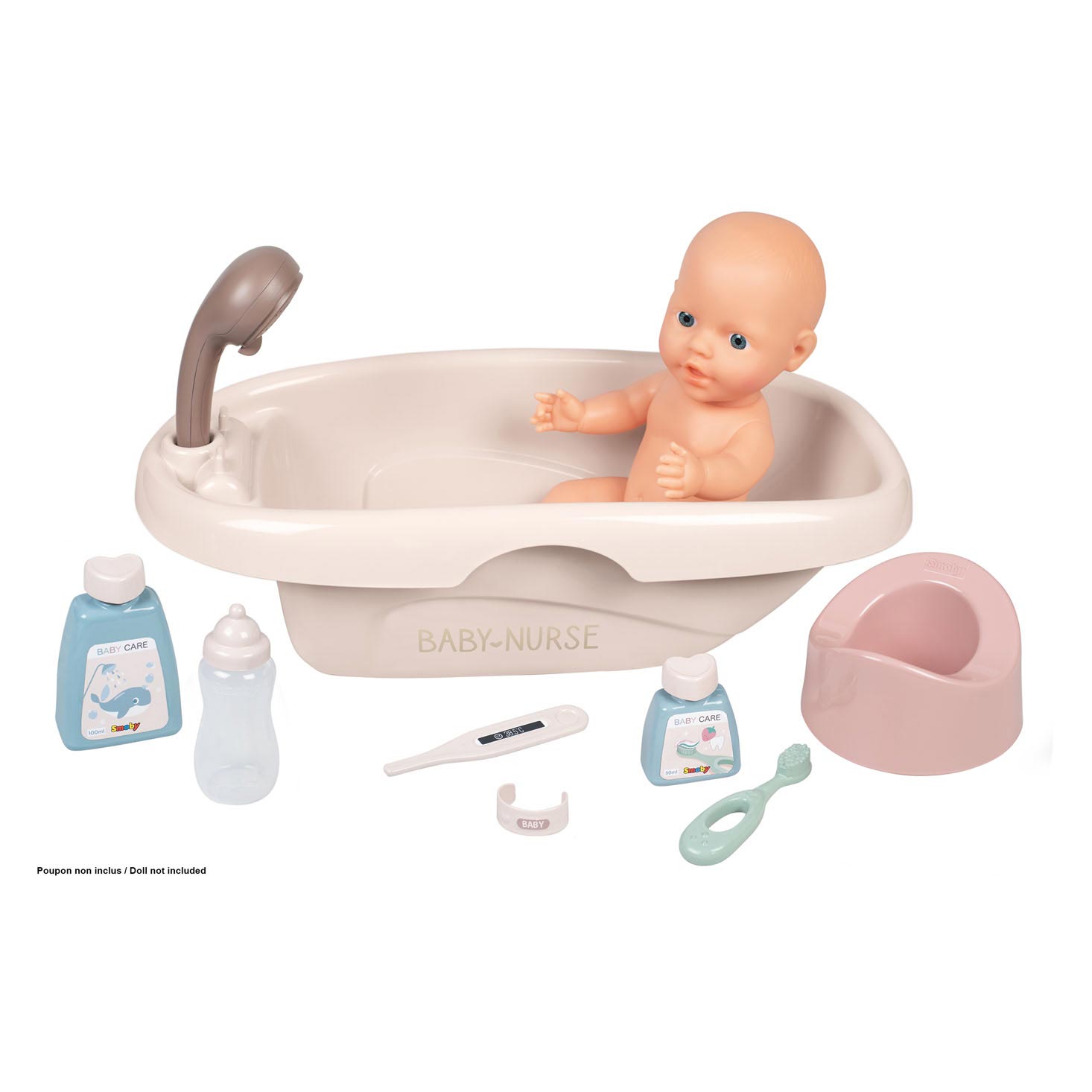 Smoby Baby Nurse Bad met accessoires, 8dlg.