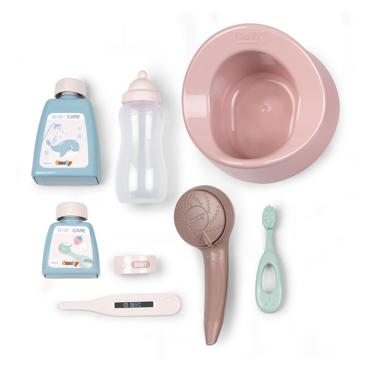 Smoby Baby Nurse Bad met accessoires, 8dlg.
