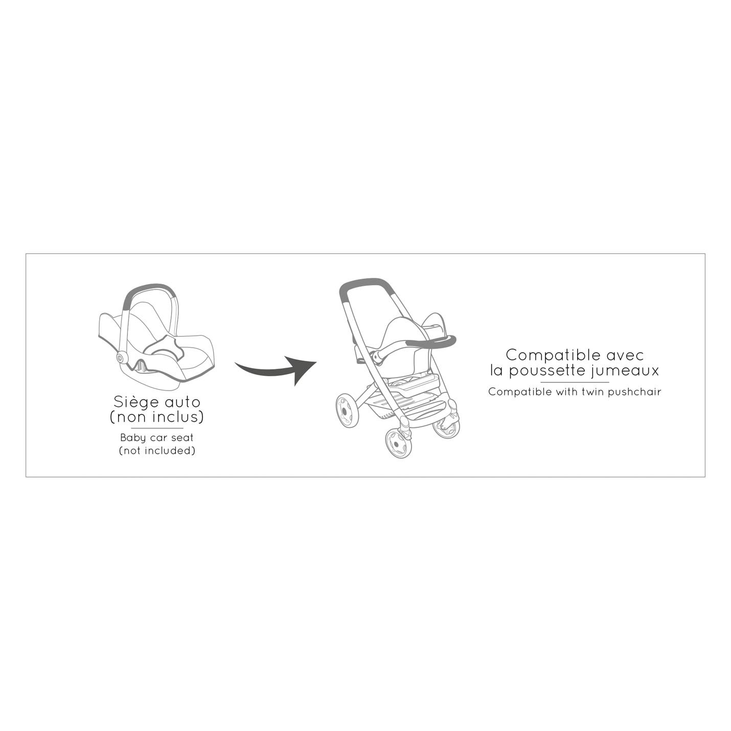 Smoby Maxi-Cosi Poppenwagen Salie, 3in1