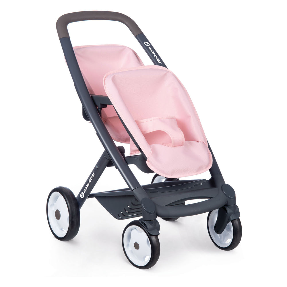 Smoby Maxi-Cosi Poppenwagen voor 2 poppen