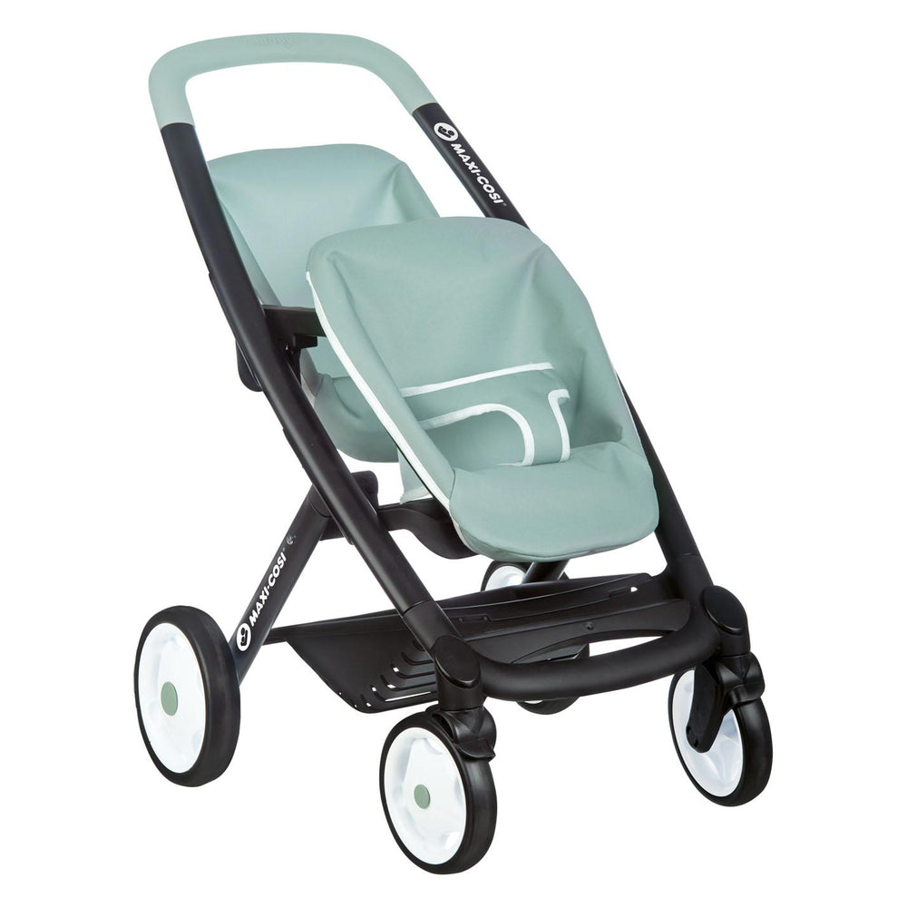 Smoby Maxi-Cosi Poppenwagen Salie voor 2 Poppen