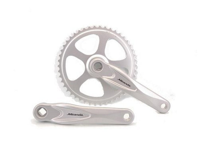 Miranda alfa 1 crankstel 46t 3 32“, zilver