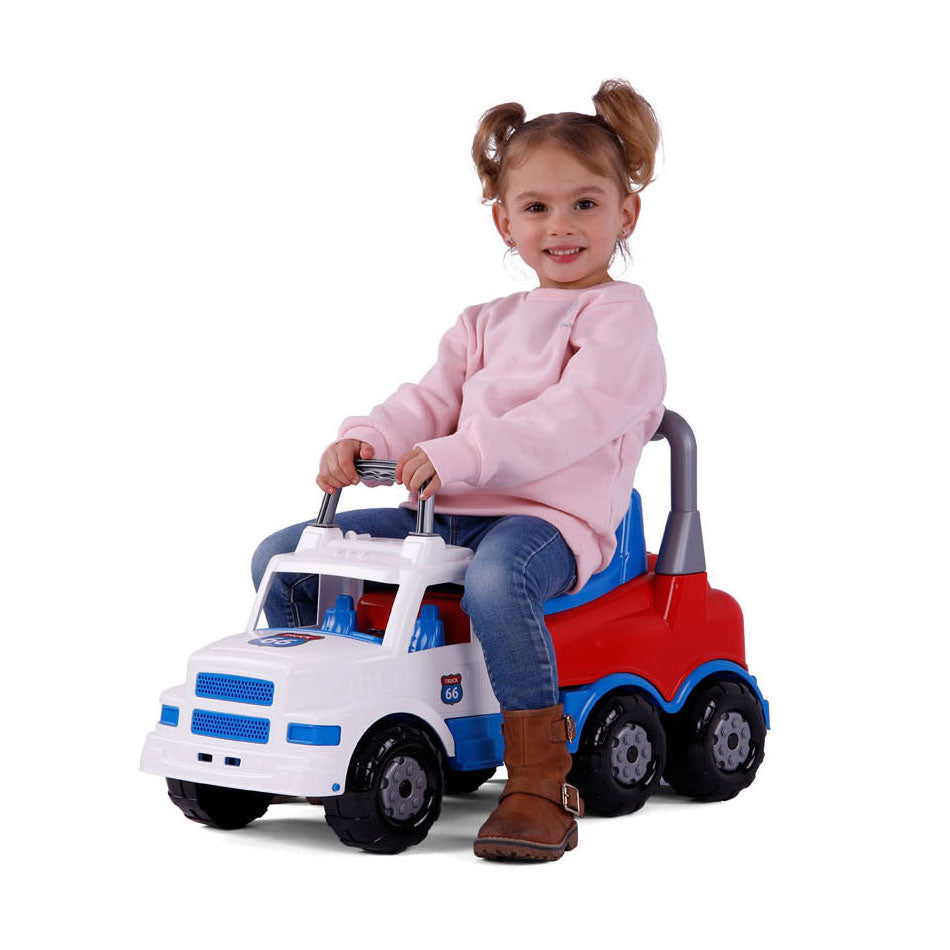 Cavallino xxl torpedovrachtwagen loopauto, 69cm